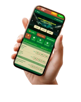 Darstellung der Greenluck Oberfläche auf einem Smartphone
